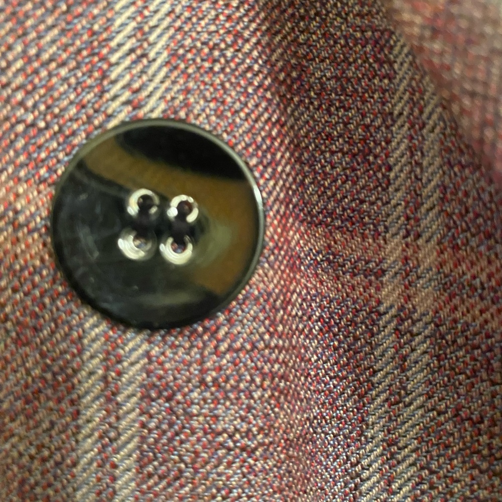 Zara Pink Plaid Double-Breasted Blazer - Picture 8 of 12